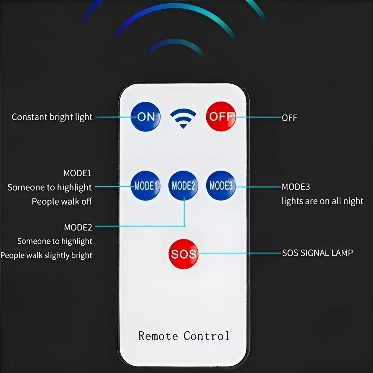 X3 Reflector Led Exterior 400w Foco Solar Sensor Movimiento Negro Blanco Frío-6