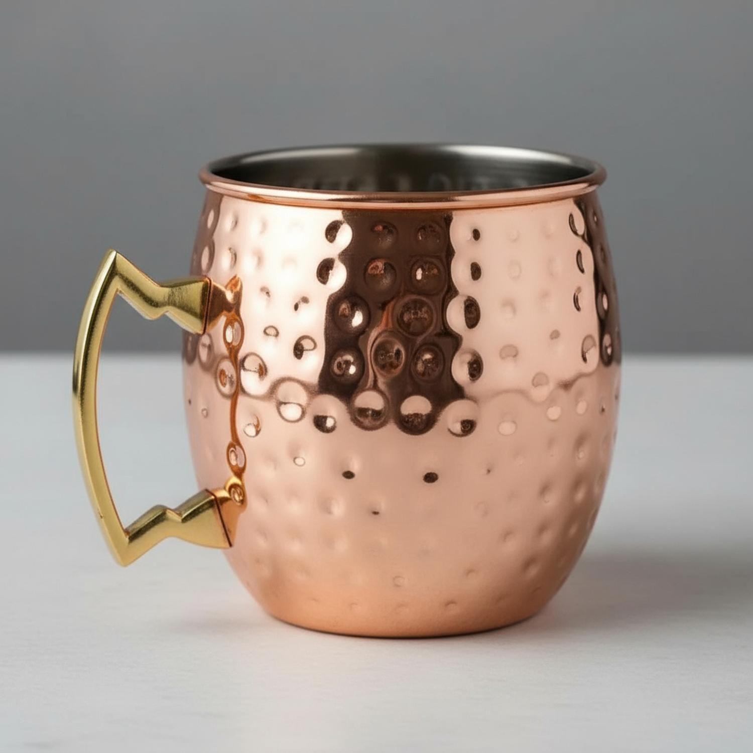 Pack X2 Mugs Vaso De Cobre Tragos Moscow Mule Mojito Bar-5