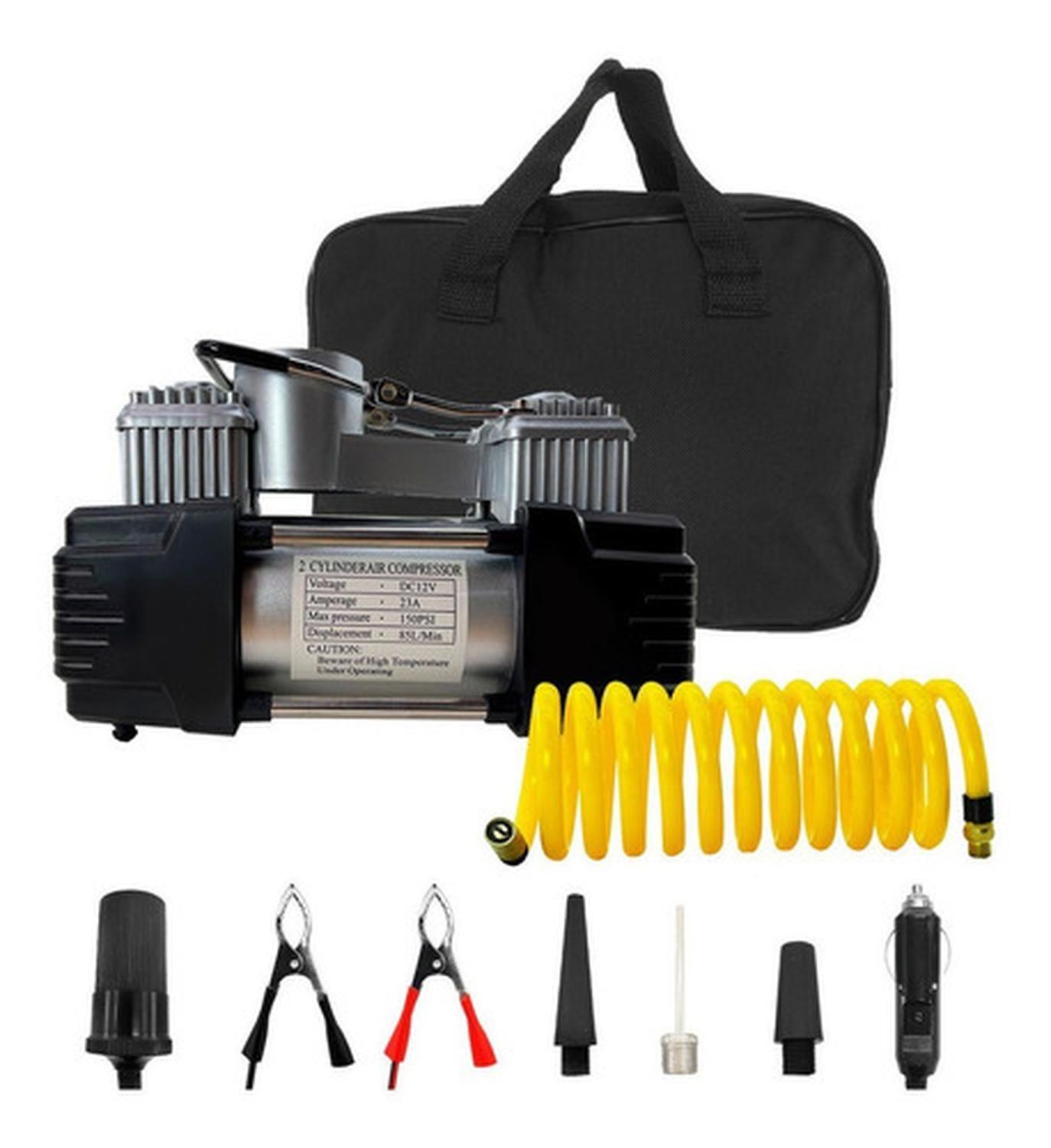 Compresor Aire Doble Cilindro Inflador Para Auto 150psi Colo-4