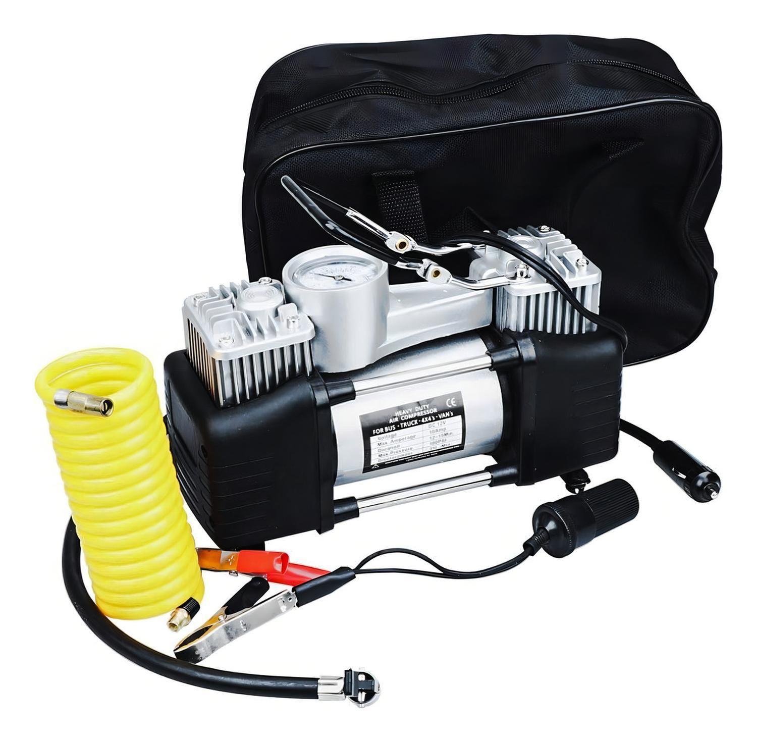 Compresor Aire Doble Cilindro Inflador Para Auto 150psi Colo-5