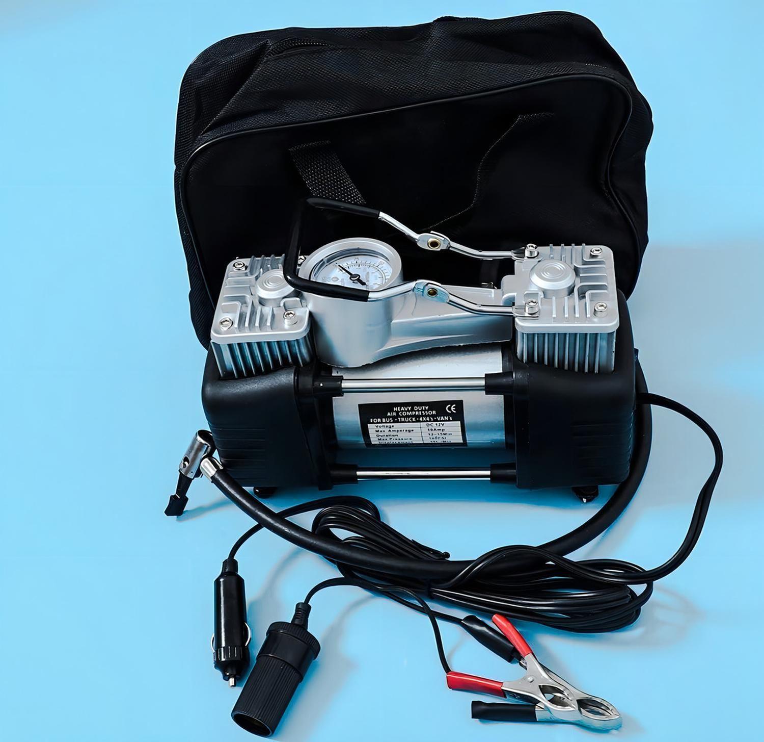 Compresor Aire Doble Cilindro Inflador Para Auto 150psi Colo-6