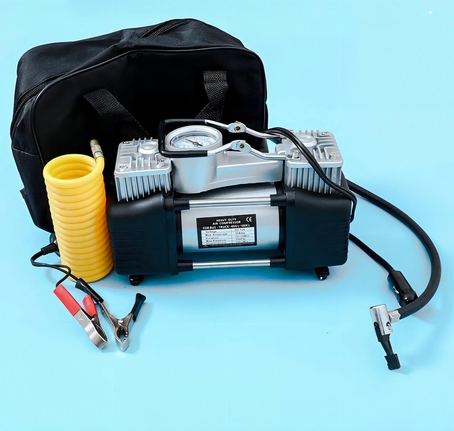 Compresor Aire Doble Cilindro Inflador Para Auto 150psi Colo-7