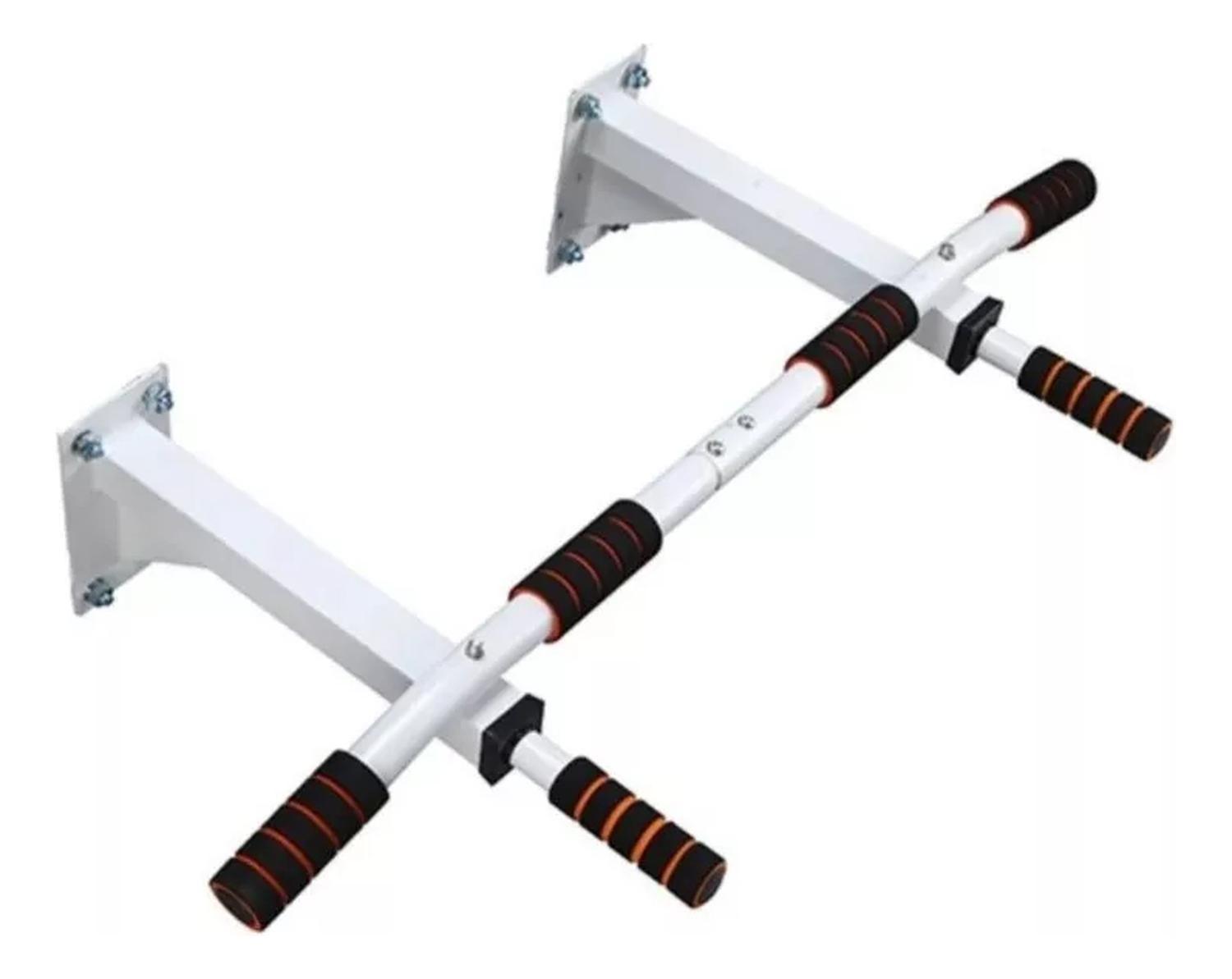 Barra De Ejercicio Pared Multifuncional Dominadas Brazos Negro/blanco-3