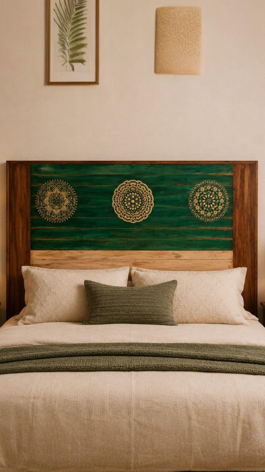 Respaldo Madera 2 P Essence Mystic Mandala 2 Diseños en 1 sola Pieza-2
