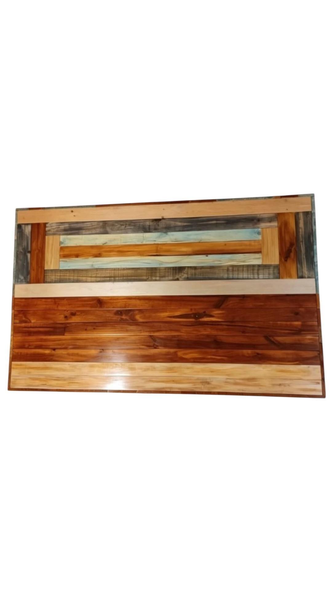 Respaldo de Cama 2 Plazas Ocean Rustic Premium 2 Disenos Intercambiables en 1 Sola Pieza-4