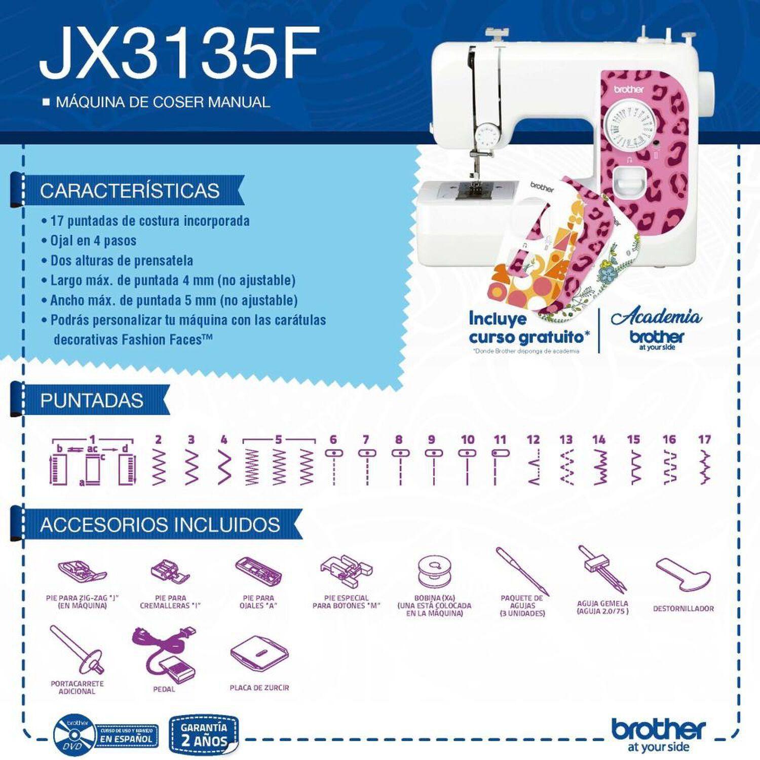 Maquina de Coser JX3135F Brother-2