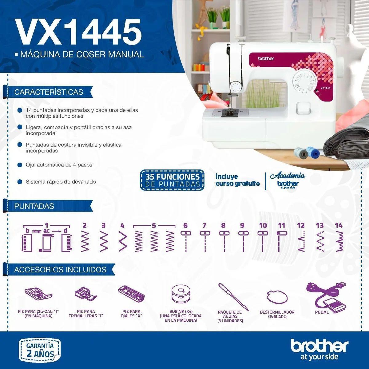 Maquina de Coser Vx1445 Brother-6