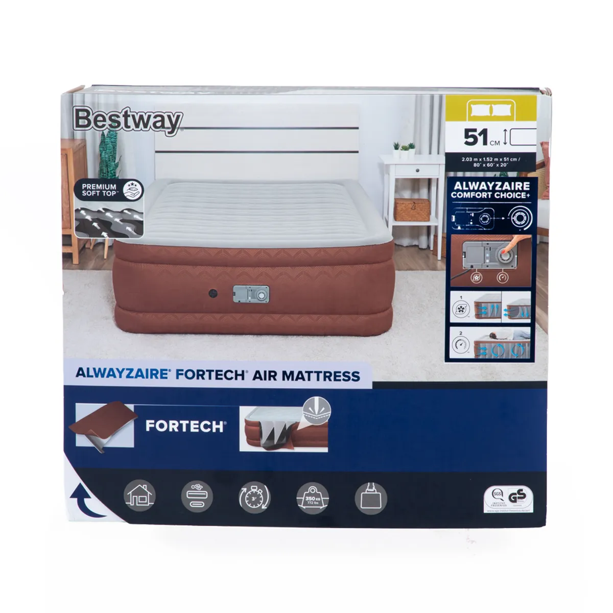 Colchon Inflable Electrico Alwayzaire Comfort Bestway-4
