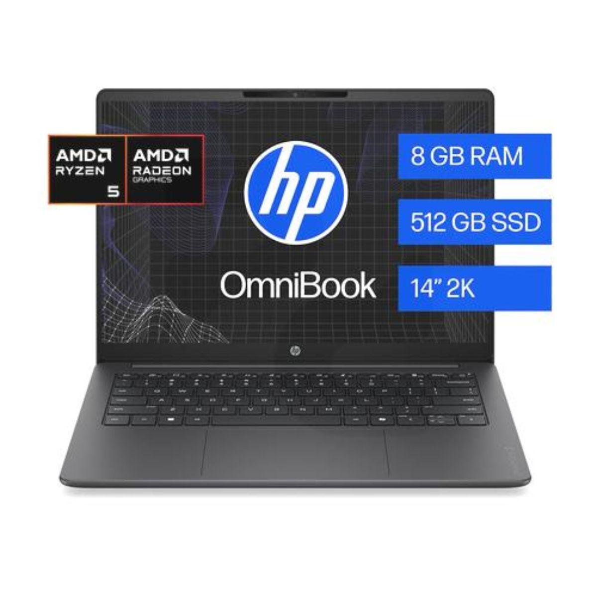 Notebook Hp Omnibook 3 14 hy0050la Amd Ryzen 5 8gb Ram 512gb Ssd Windows 11 H-0
