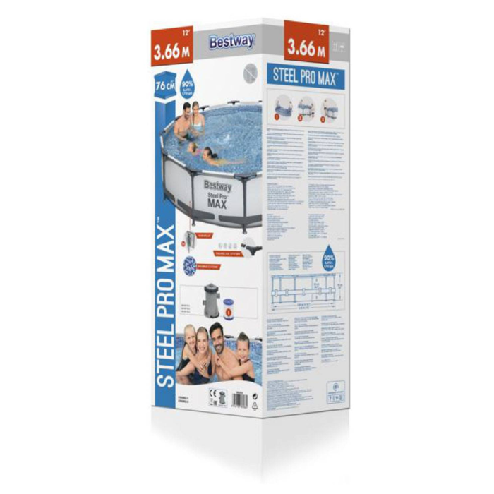 Piscina Bestway 366x76 Steel Pro Max 56416 De 6473 Litros-4