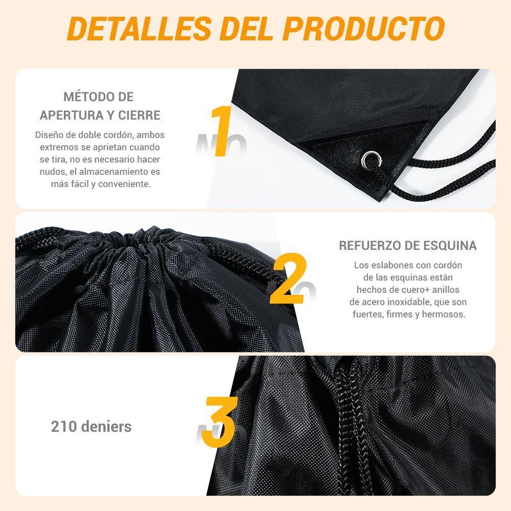 Mochila de Cuerdas Morral Deportivo Bolsa de Gimnasio de tela Oxford-2