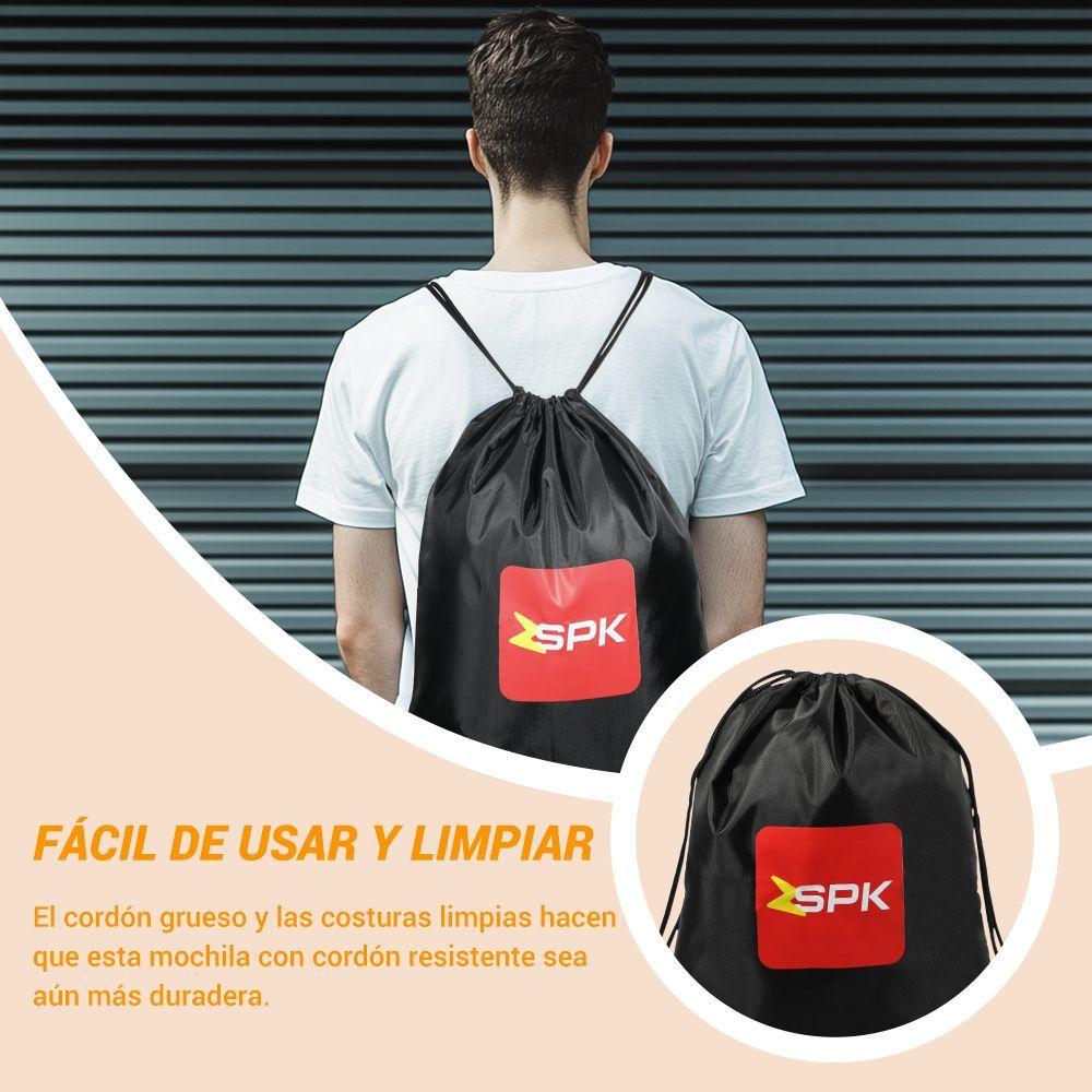 Mochila de Cuerdas Morral Deportivo Bolsa de Gimnasio de tela Oxford-5