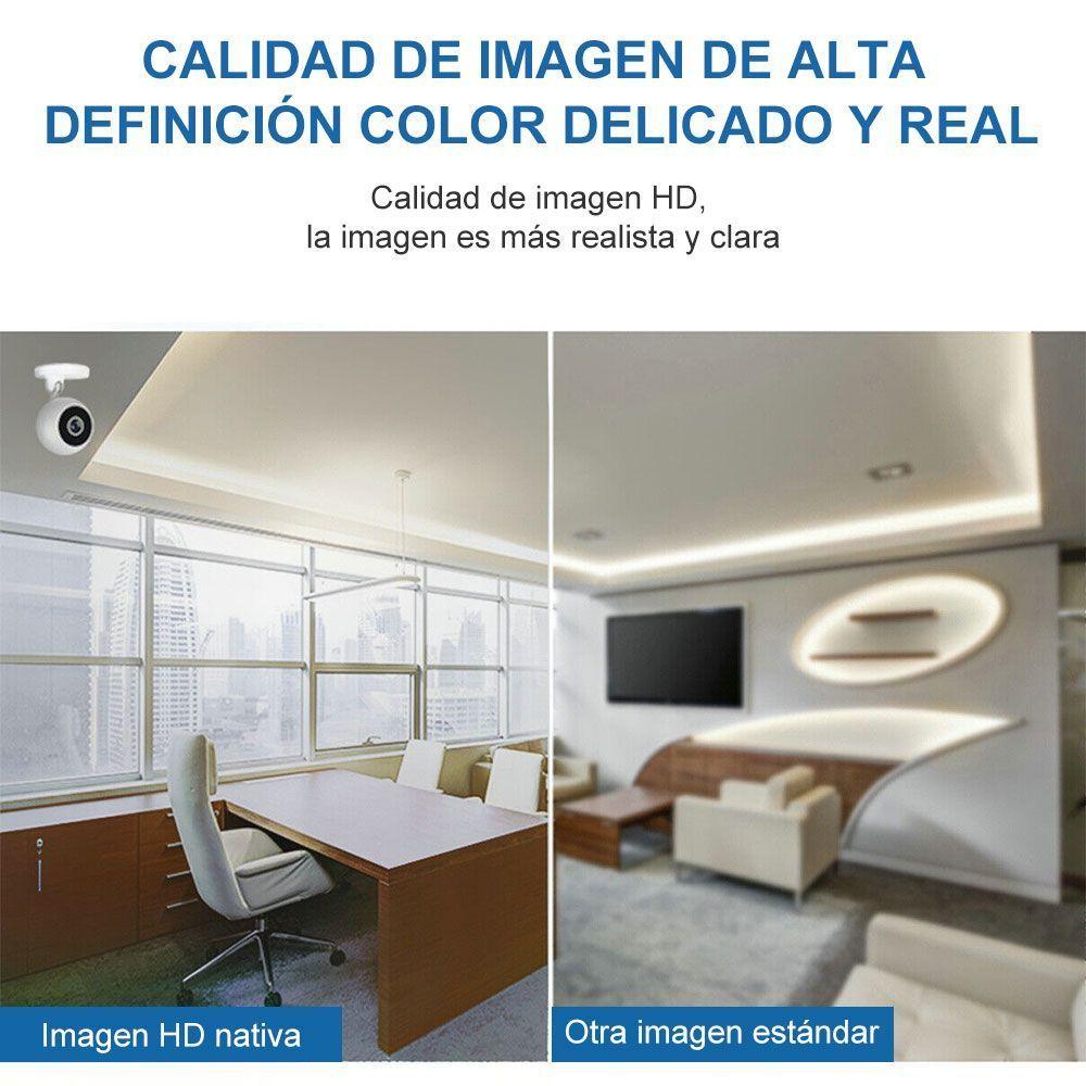 Camara de Vigilancia para seguridad con 1080P HD Vision Nocturna Inalambrica-2