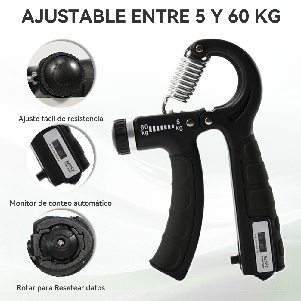Kit Hand Grip Ejercicio Ajustable Resistencia Para Manos Y Antebrazo-2