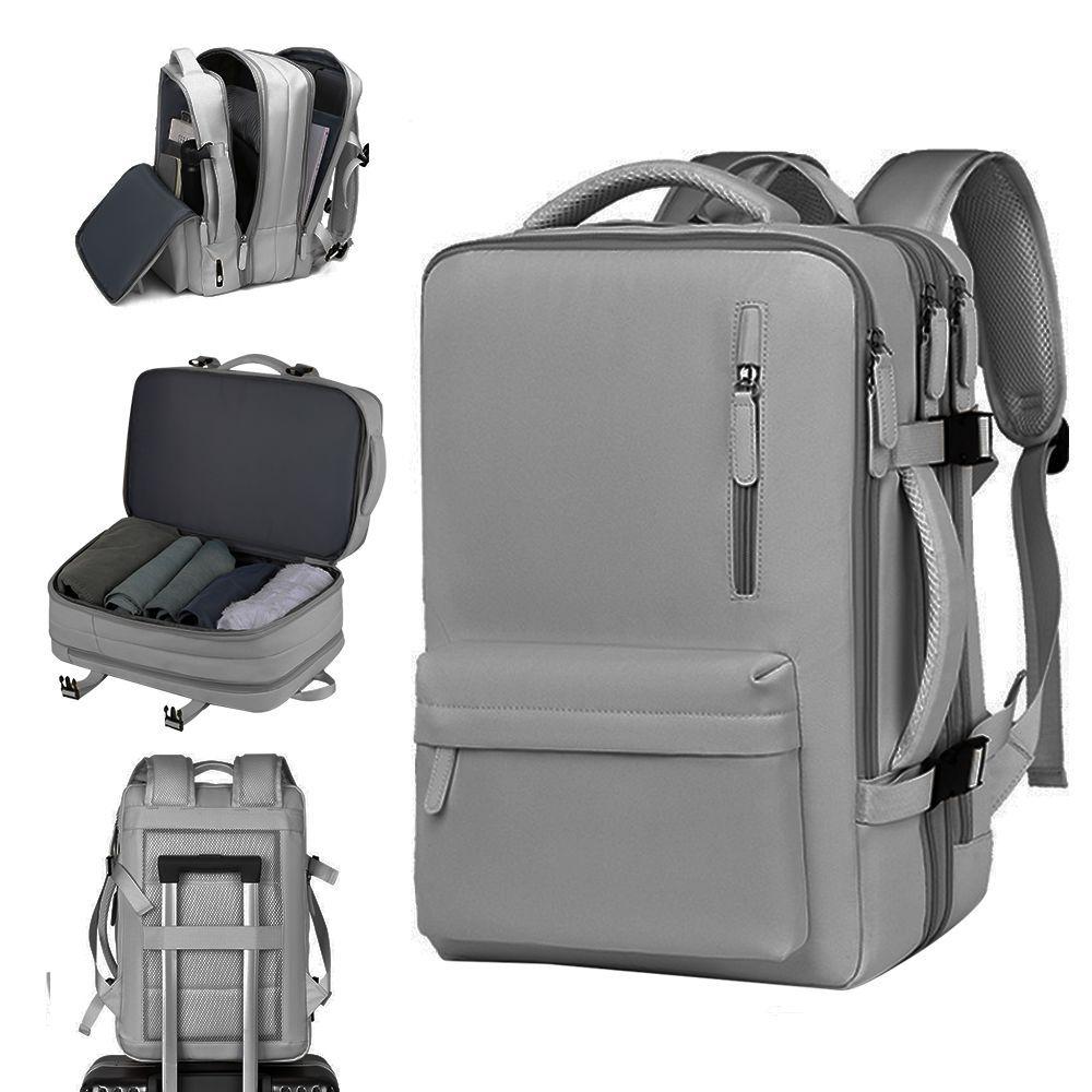 Mochila De Viaje Gran Capacidad Multifuncional Con Puerto USB-0