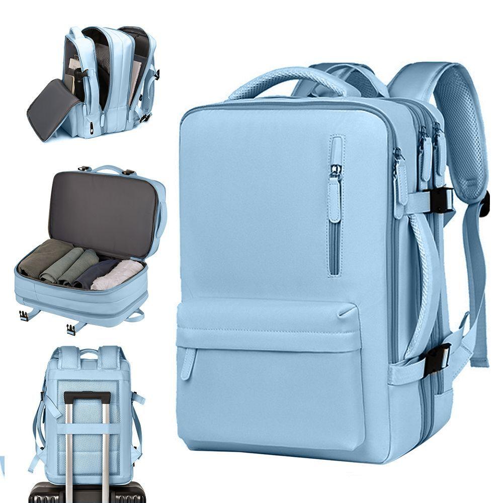Mochila De Viaje Gran Capacidad Multifuncional Con Puerto USB-0
