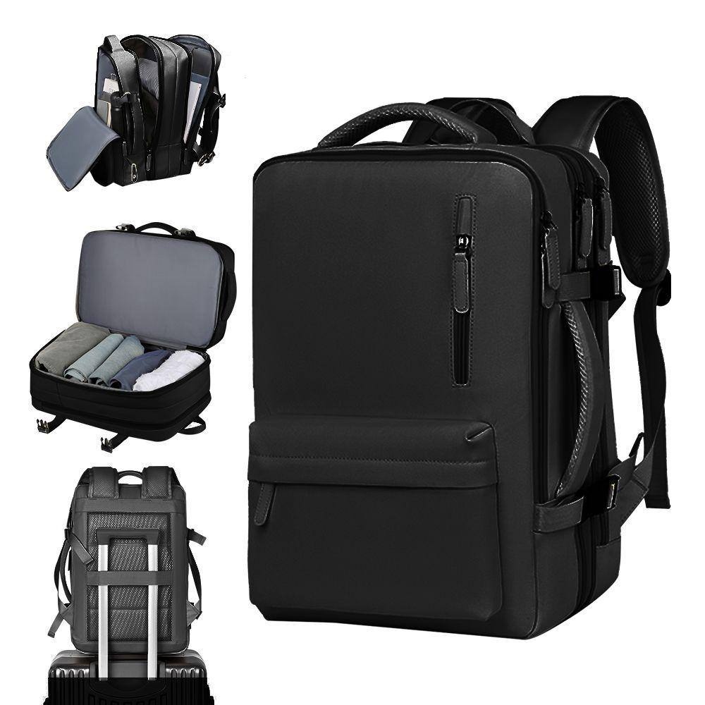 Mochila De Viaje Gran Capacidad Multifuncional Con Puerto USB-0