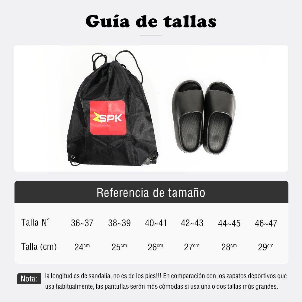Sandalias Zapatillas Antideslizantes De Eva Playa Casa Ocio Negro Unisex-4