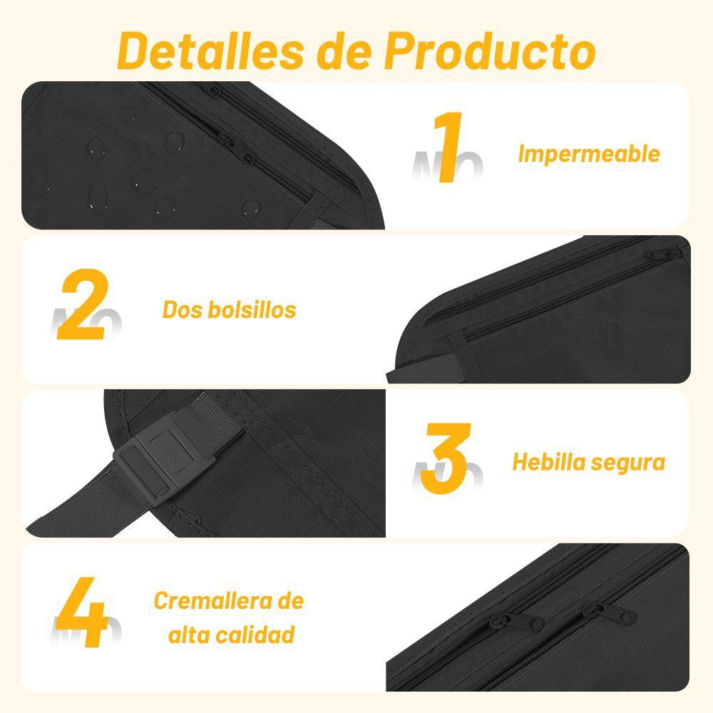 Banano Invisible Anti Robo Seguridad Personal De Viaje-2