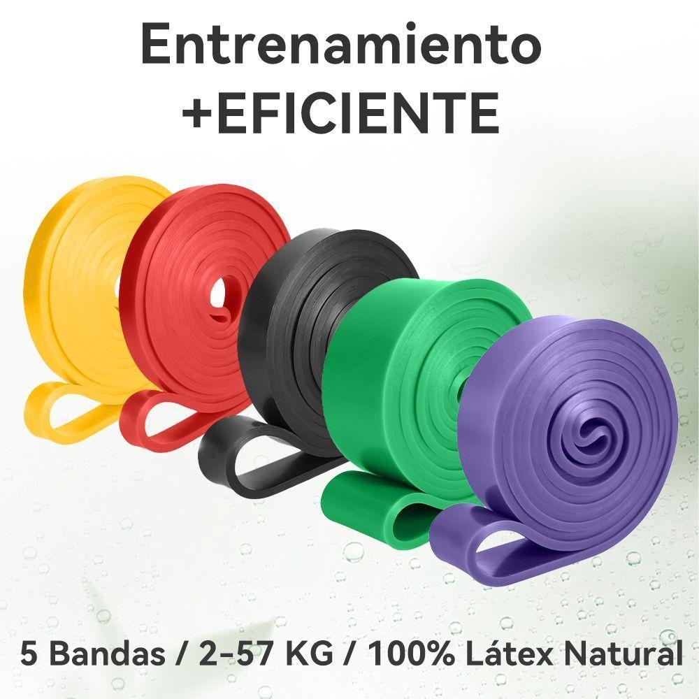 Kit de 5 Bandas Elasticas de Resistencia para Entrenamiento-2