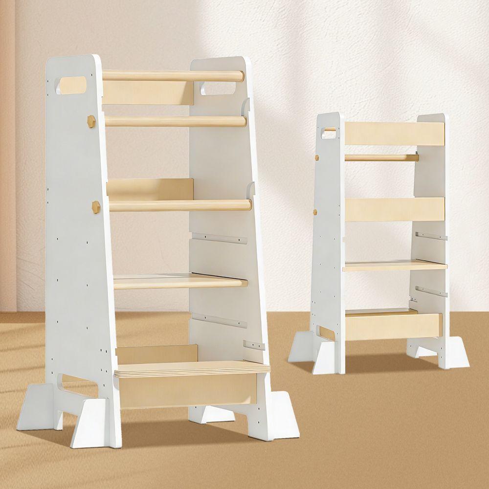 Torre de Aprendizaje Montessori para Ni os de Madera-0