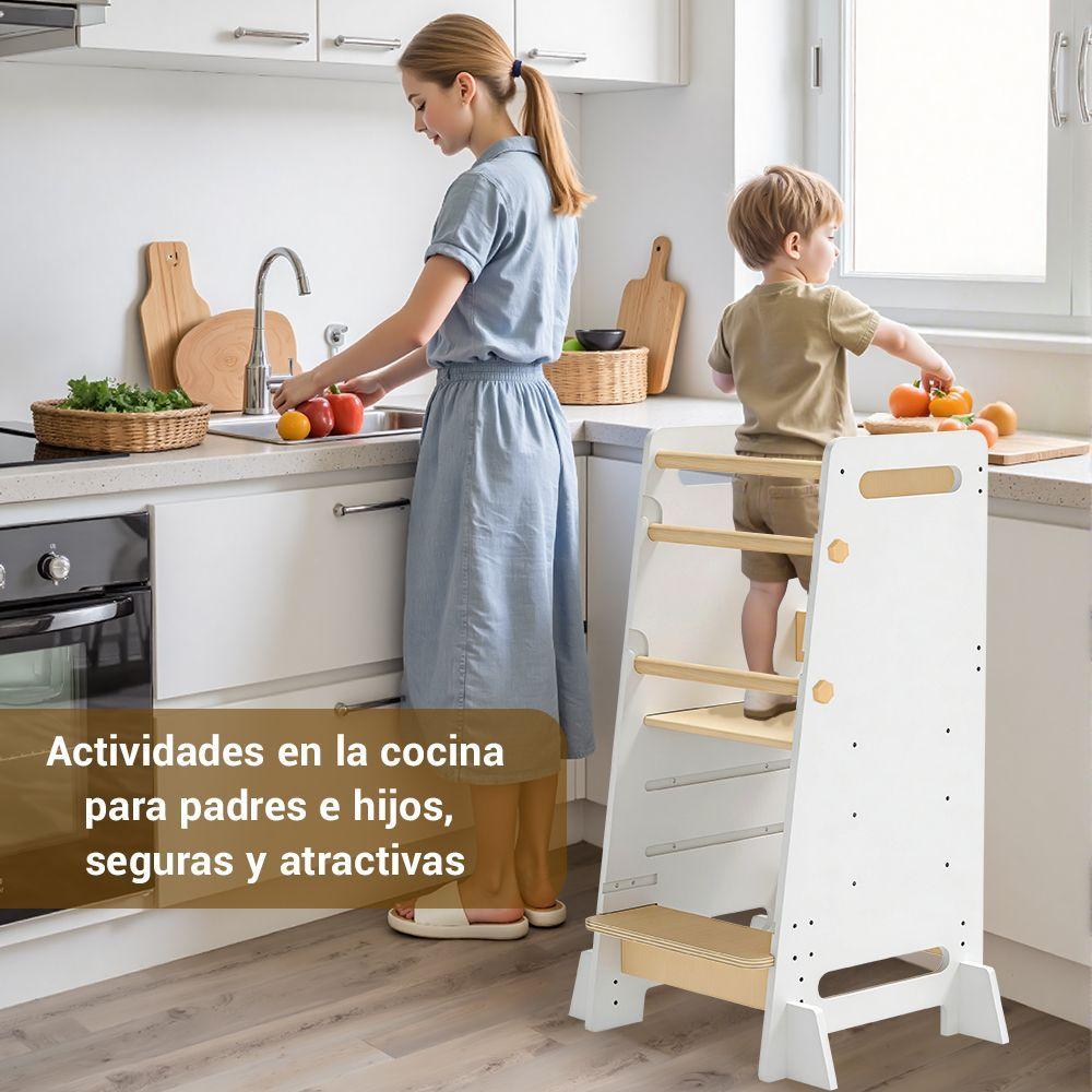 Torre de Aprendizaje Montessori para Ni os de Madera-4