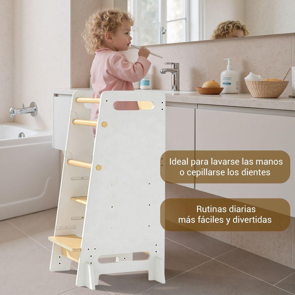 Torre de Aprendizaje Montessori para Ni os de Madera-5