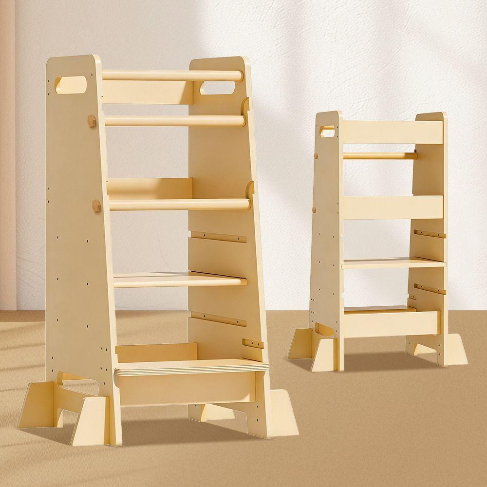 Torre de Aprendizaje Montessori para Ni os de Madera-0