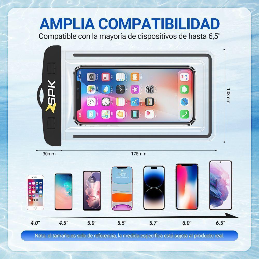 Funda Protectora Impermeable Sumergible Para Celular Telefono-2