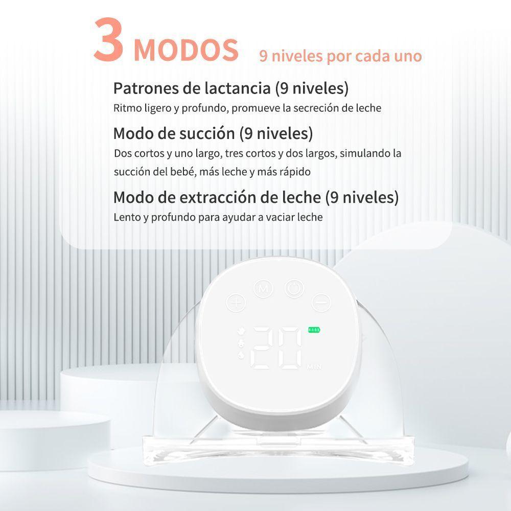 Sacaleche Inalambrico extractor electrico manos libres suave y seguridad-1