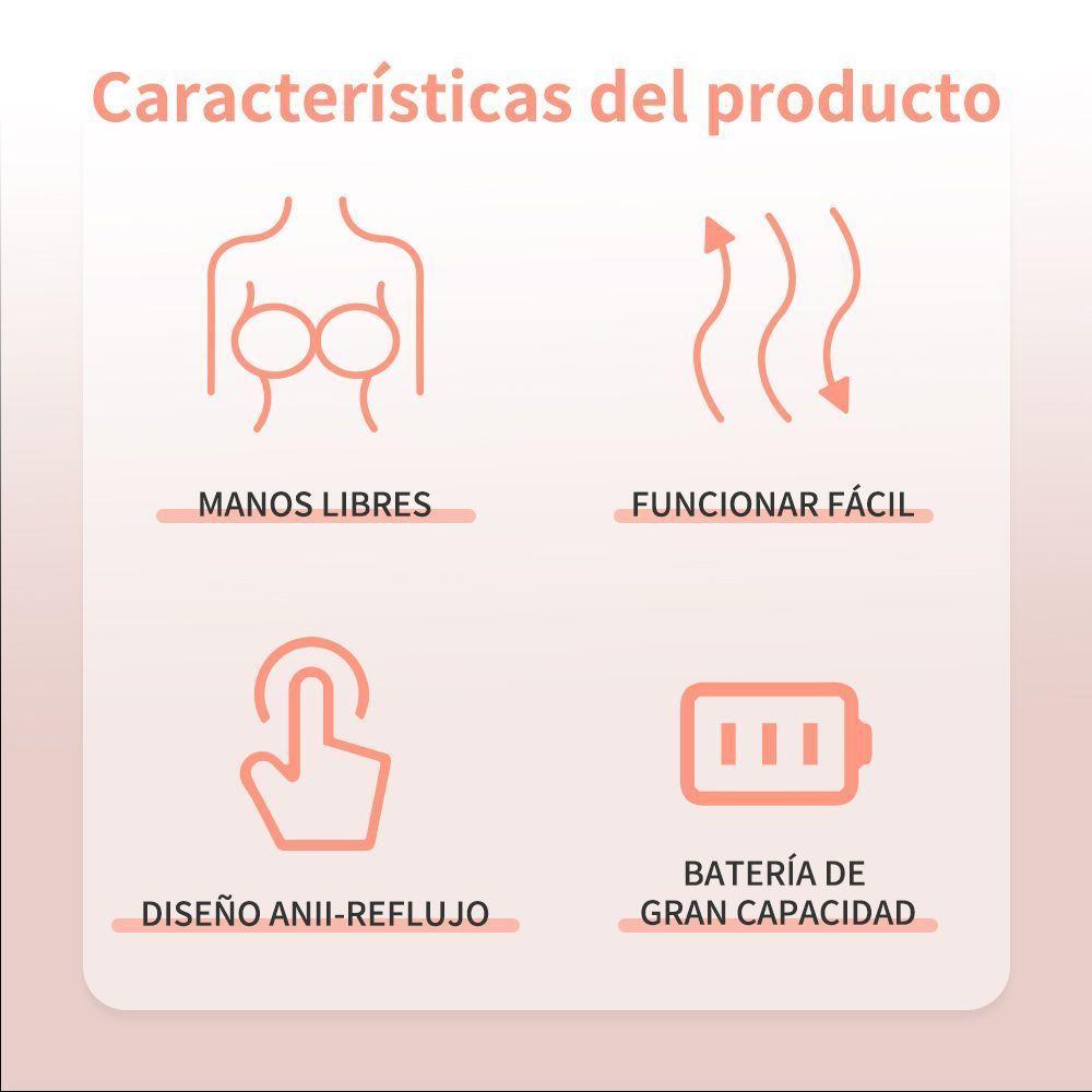 Sacaleche Inalambrico extractor electrico manos libres suave y seguridad-6