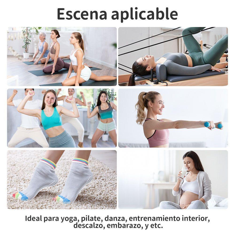 3 Pares De Calcetines Antideslizantes Con Dedos Multicolores-6