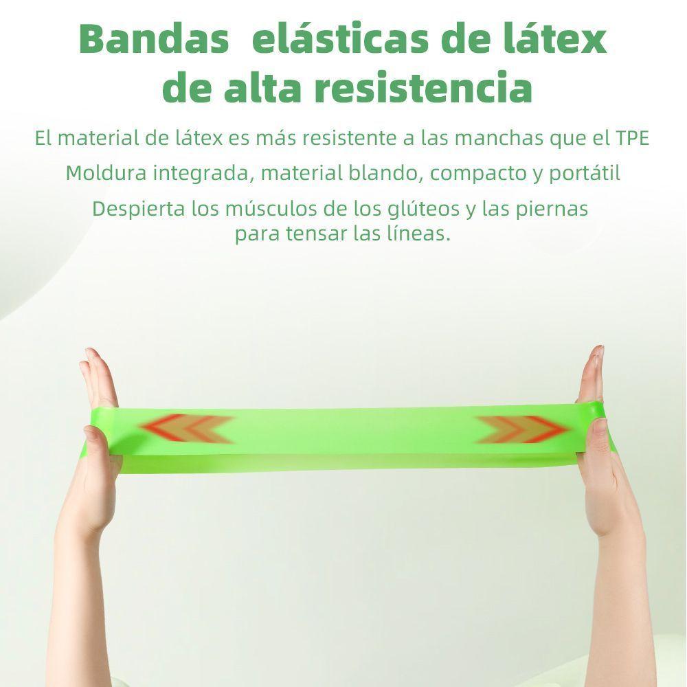 Bandas Elasticas Resistentes de Entrenamiento Ejercicio Yoga Pitales 5pcs-3