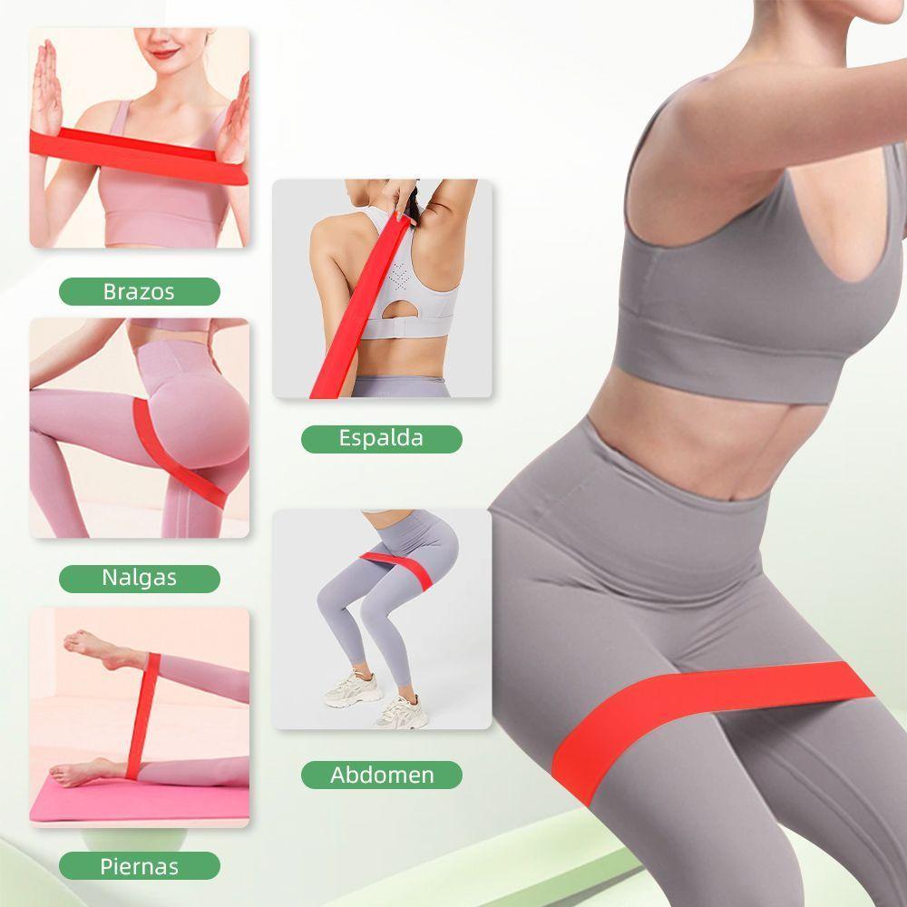 Bandas Elasticas Resistentes de Entrenamiento Ejercicio Yoga Pitales 5pcs-6
