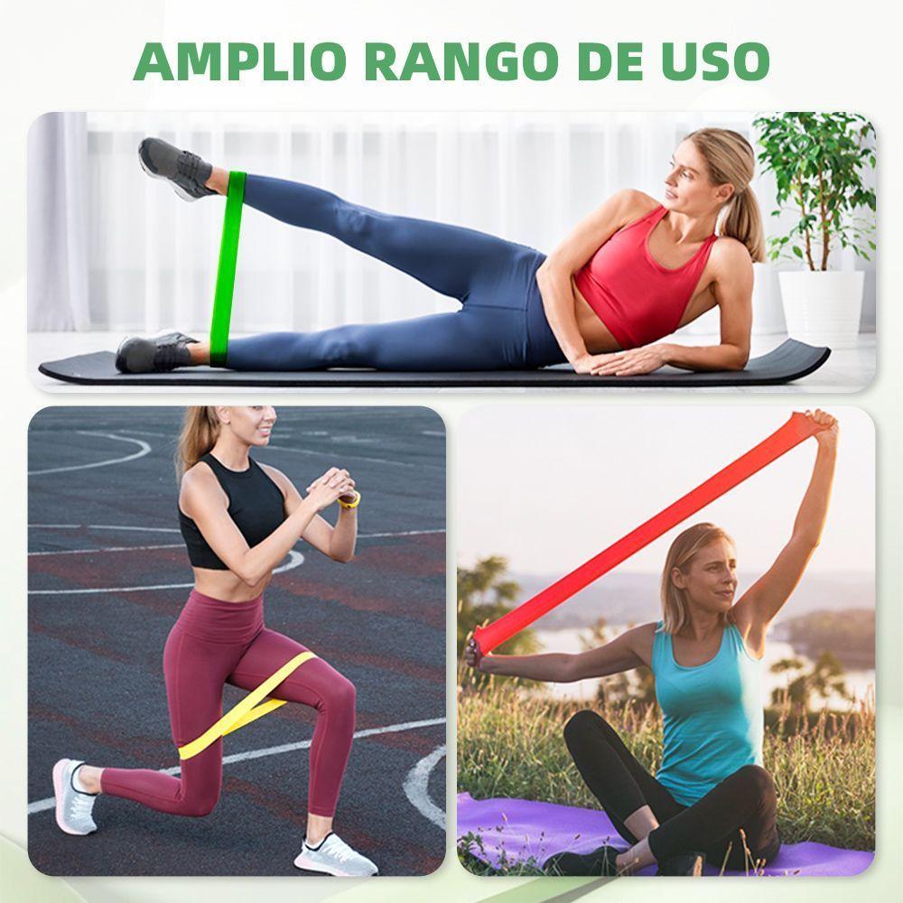 Bandas Elasticas Resistentes de Entrenamiento Ejercicio Yoga Pitales 5pcs-7