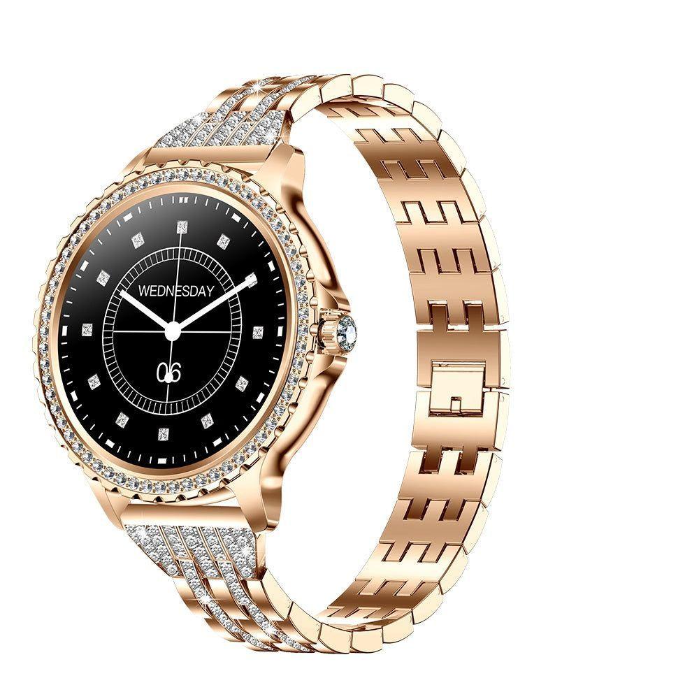 Smartwatch mujer con llamadas y correa metálica-8