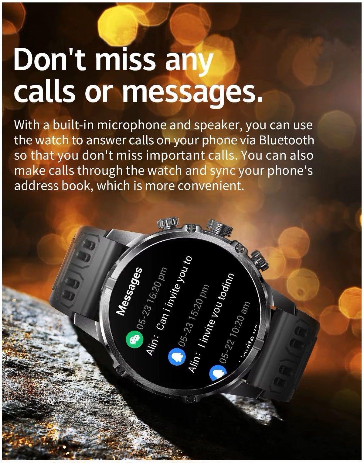 Smartwatch táctico AMOLED 1,75? y batería 600 mAh – metal-8
