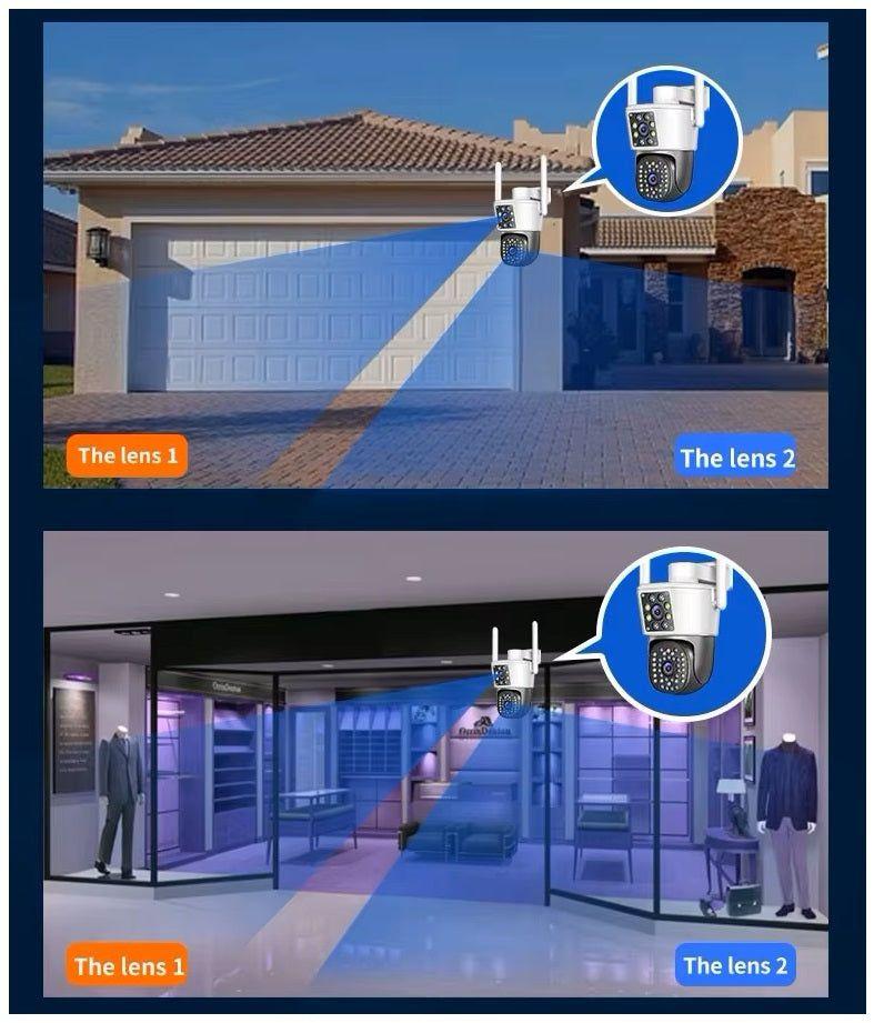Cámara WiFi doble lente 360° Full HD-6