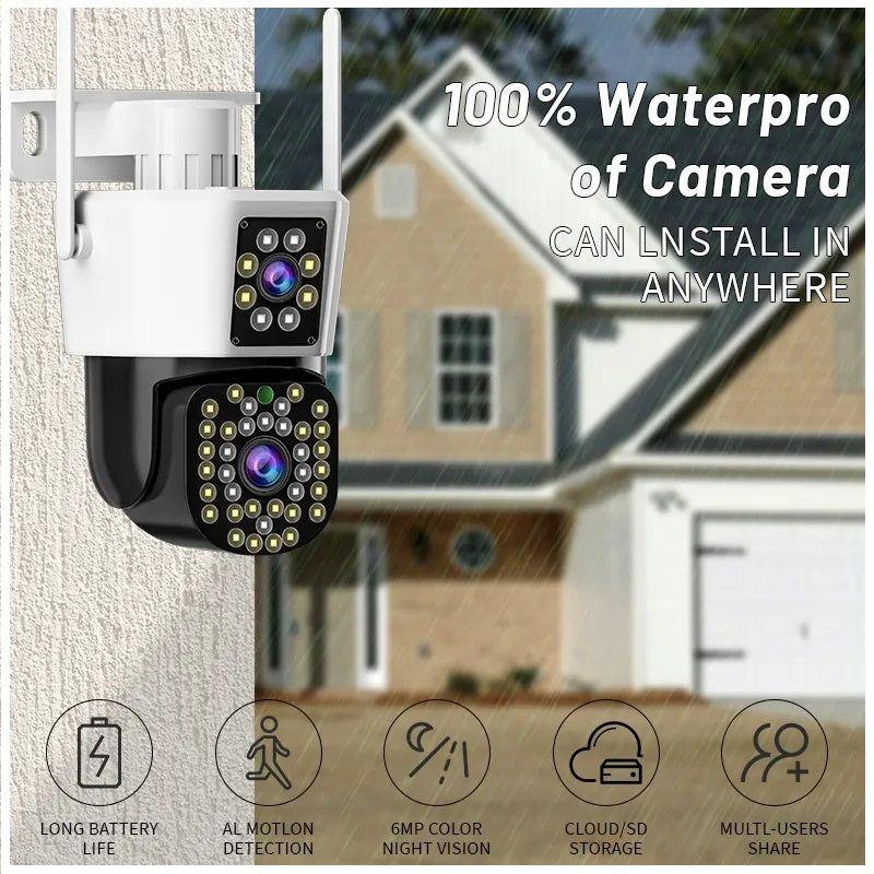 Cámara WiFi doble lente 360° Full HD-7
