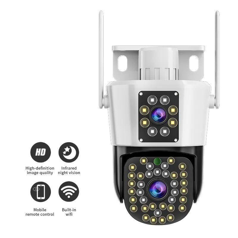 Cámara WiFi doble lente 360° Full HD-8