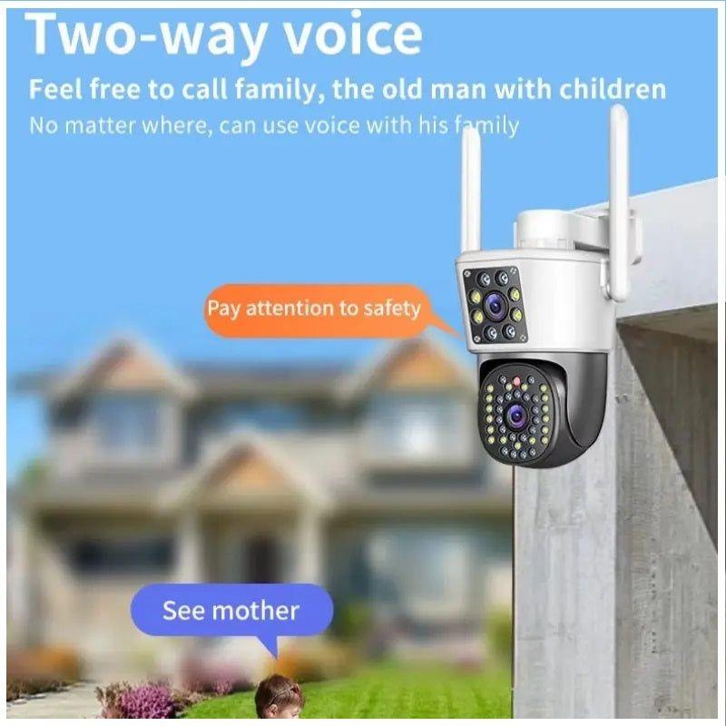 Cámara WiFi doble lente 360° Full HD-9