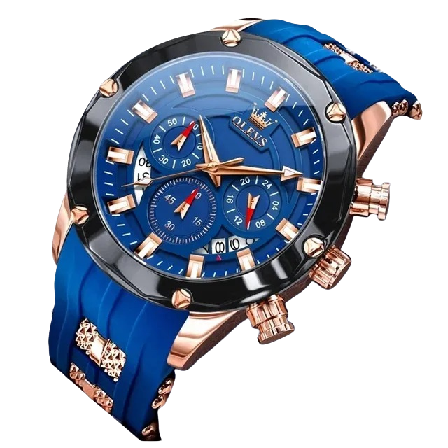 Reloj Cronógrafo Deportivo para Hombre con Calendario Completo-0