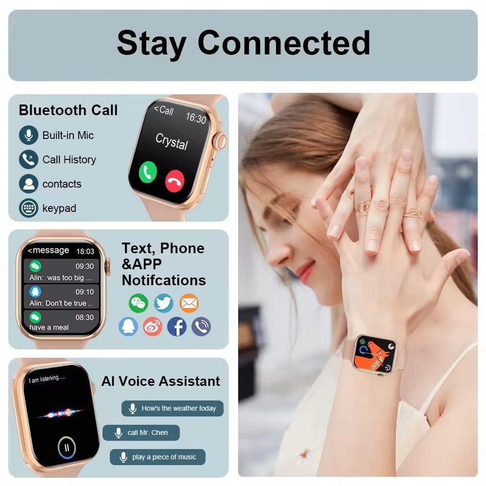 Smartwatch IW9 MINI Avanzado: Monitoreo de Salud 24/7 Conexión BT 5.0-6