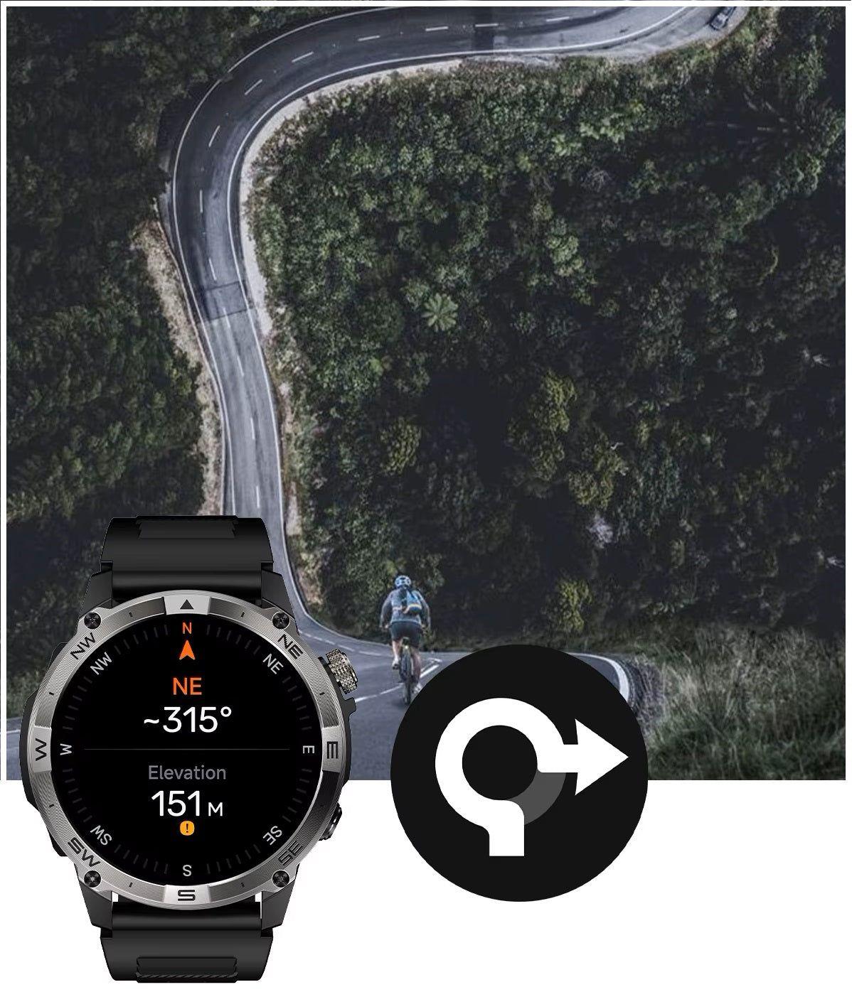 Smartwatch HK08 con GPS y AMOLED 1,43?-6