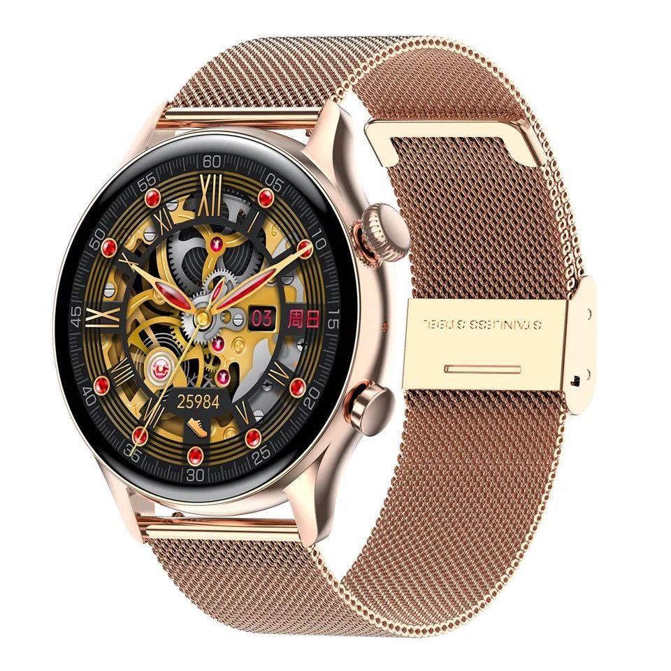 Smartwatch mujer AMOLED con correa metálica-5