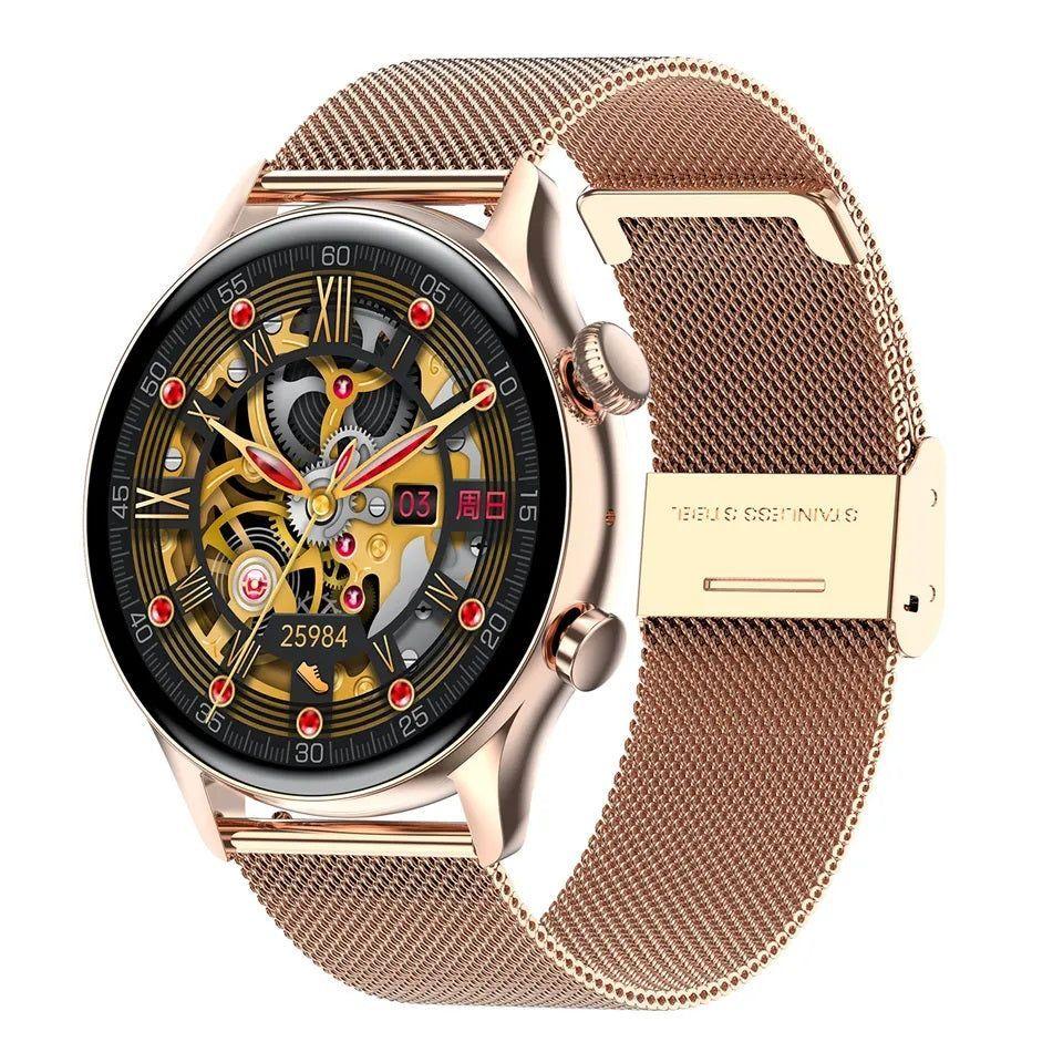 Smartwatch mujer AMOLED con correa metálica-5