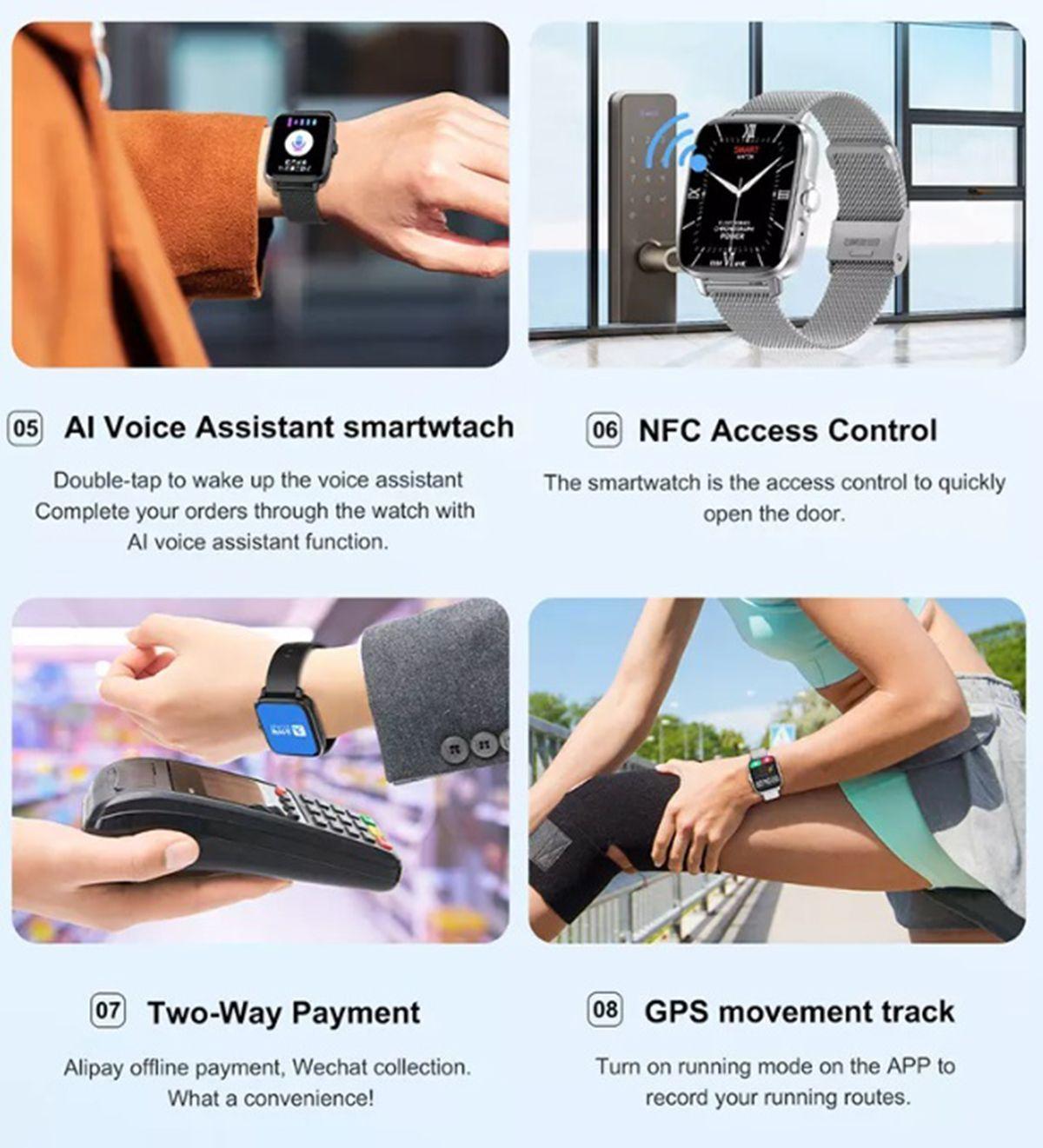 Reloj Inteligente Smartwatch Bluetooth 1.99"-7