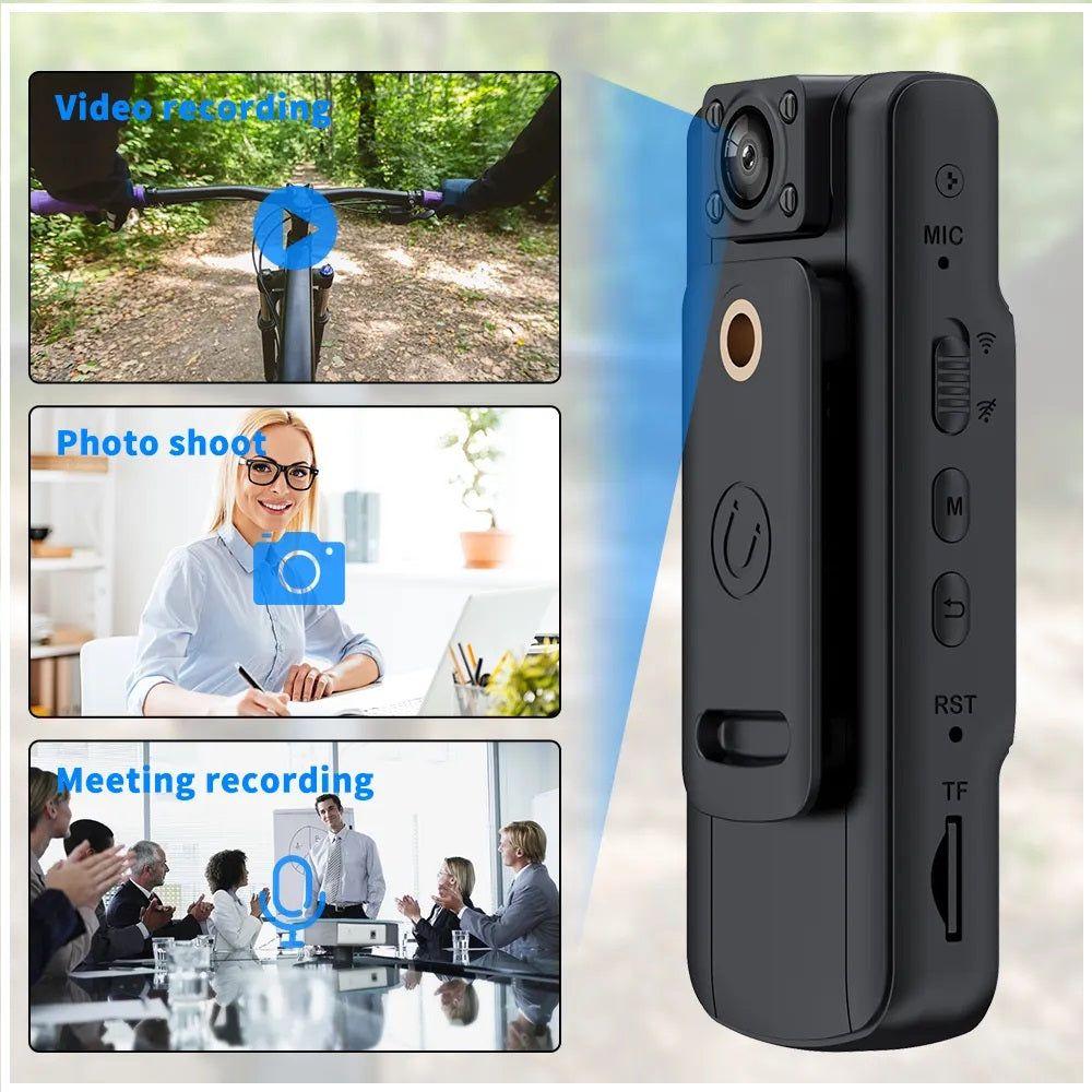 Cámara DVR recargable con pantalla 1,54?-4