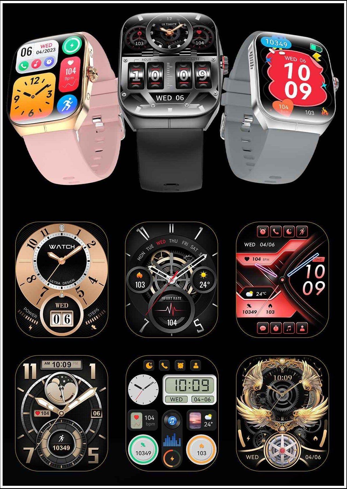 Smartwatch HK80 AMOLED 1,95? para deporte-7