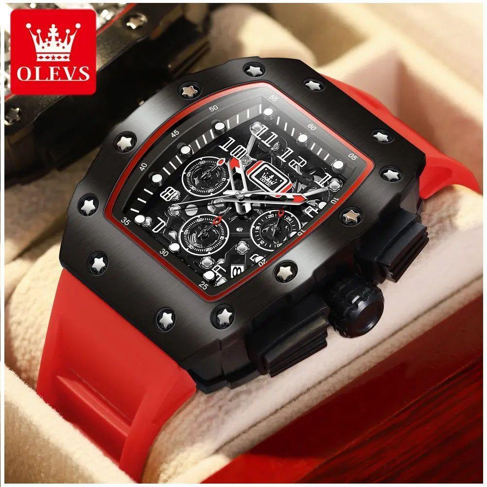 Reloj hombre con correa de silicona-7